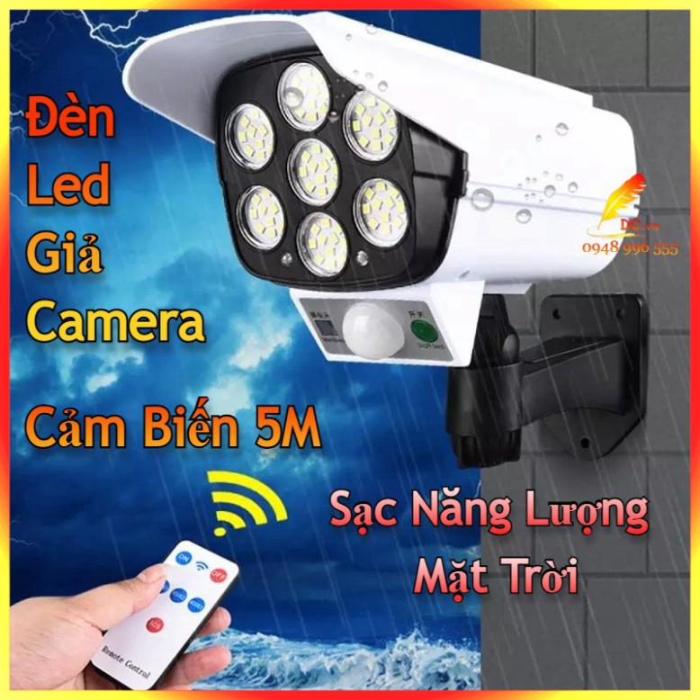 Đèn Cảm Biến Năng Lượng Mặt Trời Chống Nước Đèn Led Giả Camera Chống Trộm Tiết Kiểm Điện Cảm Ứng xa 5m - tienichnhapkhau | BigBuy360 - bigbuy360.vn