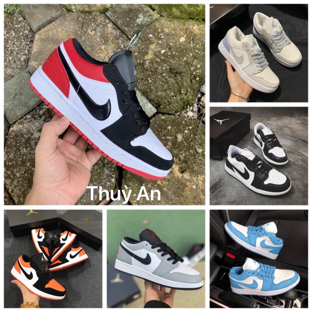 Giày sneaker JORDAN 1 CỔ THẤP các màu hot  ⚡️𝐅𝐑𝐄𝐄 𝐒𝐇𝐈𝐏⚡️ Giày dép thể thao jodan JD1 low hot hit nam nữ 2021