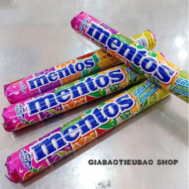 Hộp 16 Thỏi Kẹo Mentos Cầu Vồng Hương Trái Cây Tổng Hợp