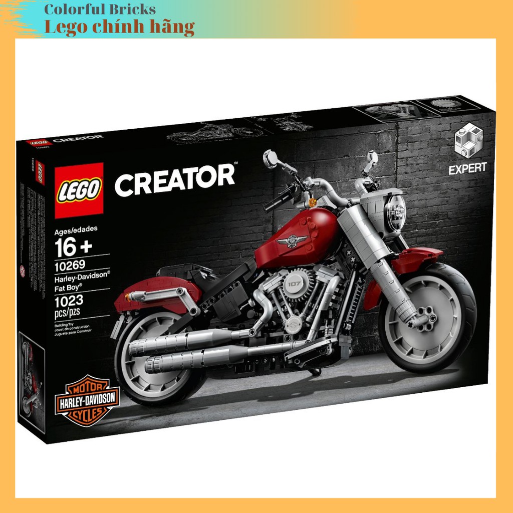 Lego Creator Expert 10269_Xe Moto Harley-Davidson Fat Boy (Chính hãng)
