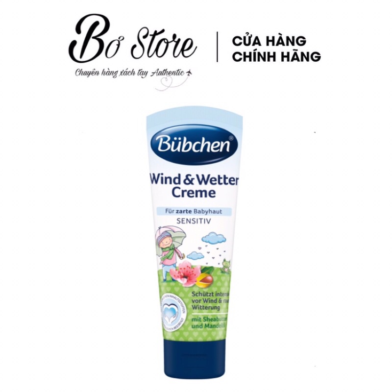 [NỘI ĐỊA ĐỨC] Kem dưỡng da Buchen Wind &amp; Wetter Cream chống nẻ cho bé sơ sinh 75ml