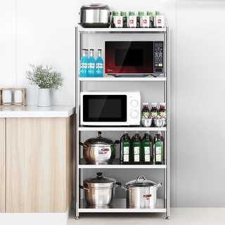 KỆ INOX NHÀ BẾP ĐA NĂNG 5 TẦNG, GIÁ TỦ ĐỂ LÒ VI SÓNG, LÒ NƯỚNG, NỒI CHIÊN, MÁY SAY, INOX 304 KHÔNG GỈ [HÀNG SẴN CÓ]