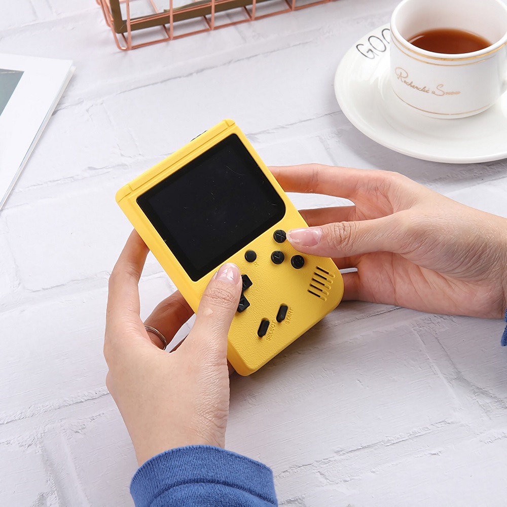 Etronik Máy Chơi game Cầm Tay Mini Màn Hình Màu LCD 500 Trò Chơi 2 Người Chơi Có Màn Hình Lớn