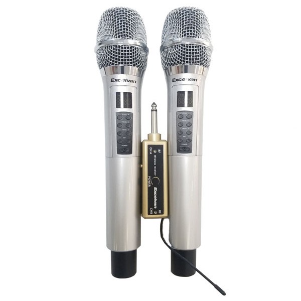 MICRO ĐÔI KHÔNG DÂY EXCELVAN K48 DÙNG CHO CÁC DÒNG LOA CAO CẤP - Chính hãng