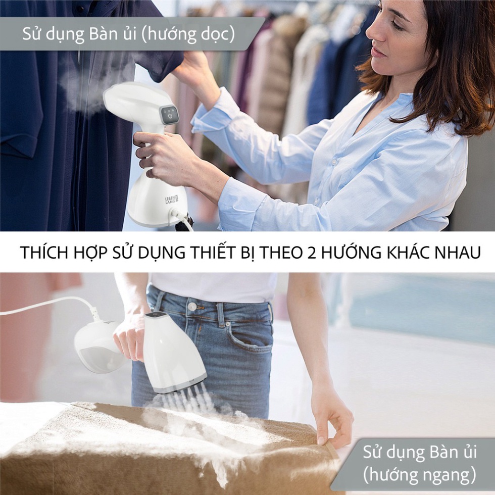 (BH 2 năm) Bàn là hơi nước cầm tay LEBENLANG LBD528W, Hàng Chính Hãng