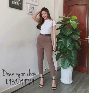 Quần baggy kèm đai