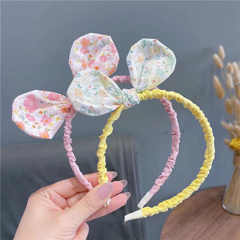 Bờm vải phong cách Hàn Quốc cho bé gái