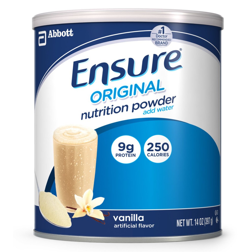 Sữa bột Ensure Mỹ vị vani (397g) date 2021