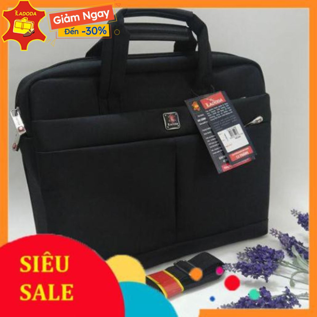 [Hàng chuẩn hãng] Cặp đựng Laptop cỡ lớn TD11066 thương hiệu Ladoda