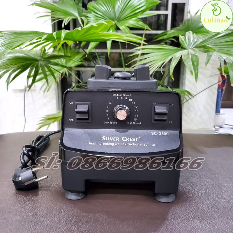 Máy Xay Công Nghiệp SILVER CREST 3800W SC-3899, Máy Xay Sinh Tố Công Nghiệp đa năng: Xay đá, rau má, thịt, cá, đồ khô