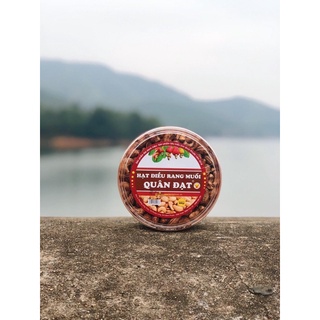 [500G] Hộp tròn - Hạt điều rang muối vỏ lụa 500g