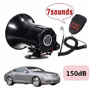 Còi Báo Động Âm Thanh Lớn 12V 100W 7 Tiếng 150dB Màu Đen Cho Xe Hơi / Xe Tải / Tàu Thuyền
