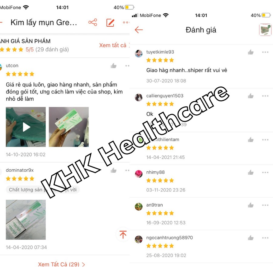 Kim lấy mụn Greetmed hộp 200 cây dùng để lấy nhân mụn trong spa hoặc tại nhà