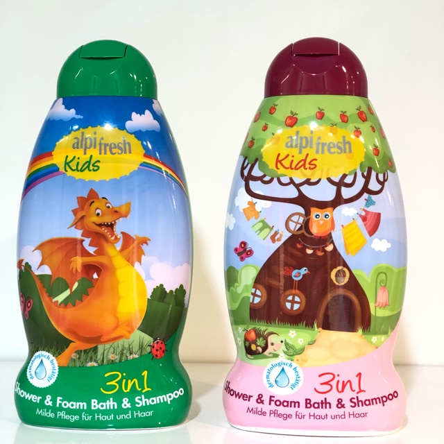 Sữa tắm gội trẻ em Alpi fresh Kids 3in1 chai 500ml, sản xuất tại Đức