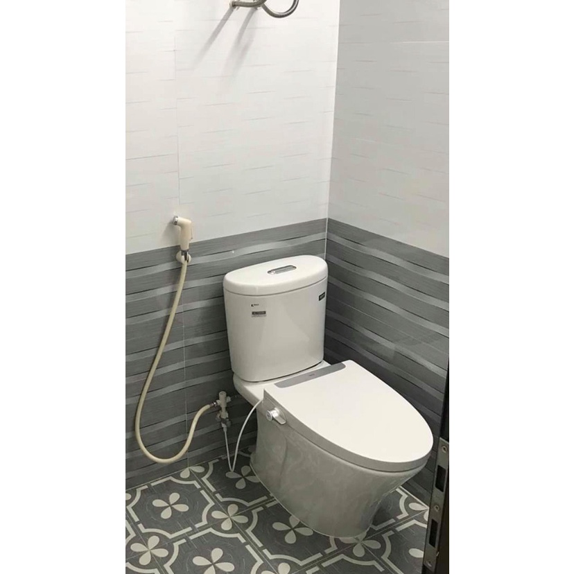 Nắp bồn cầu thông minh Inax CW-S32, nắp bồn cầu rửa cơ không dùng điện thay thế các loại bồn cầu, tặng kèm ốc dài