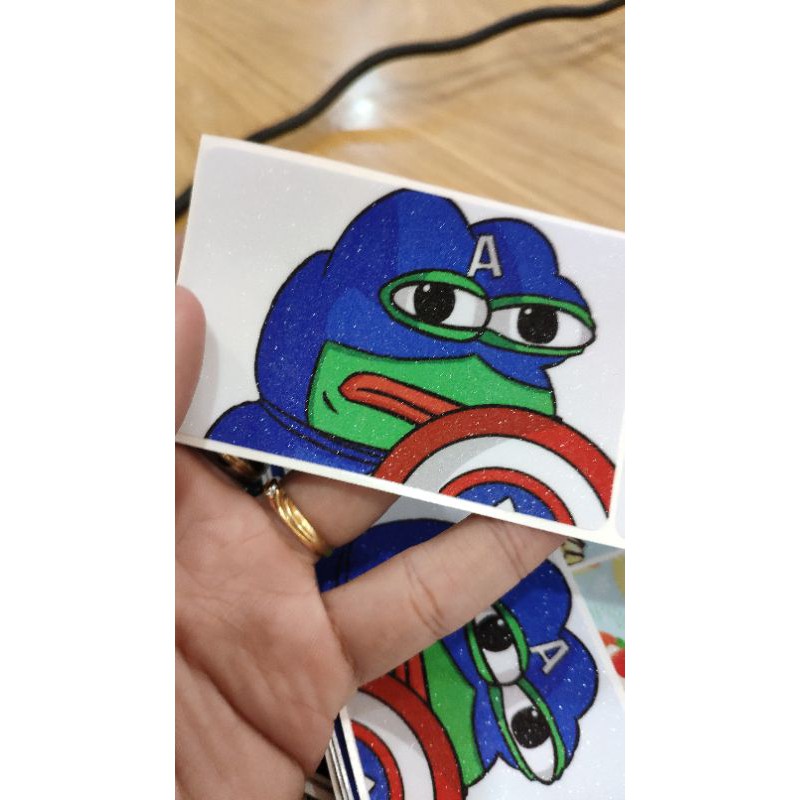 FROG PEPE - Decal Sticker Thẻ ATM  Miếng Dán Trang Trí NF2 Cards