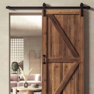 Ray lùa cửa màu đen - Bộ phụ kiện cửa treo
