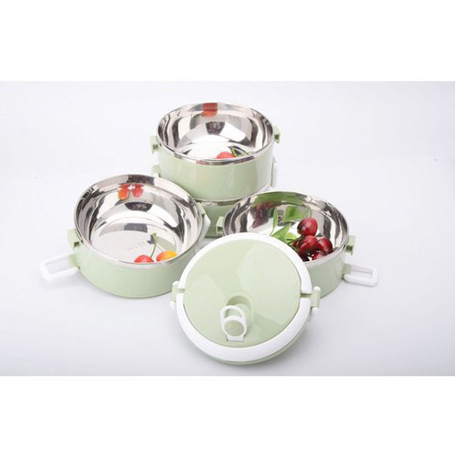 Cặp lồng lúa mạch giữ nhiệt 4 tầng ruột inox