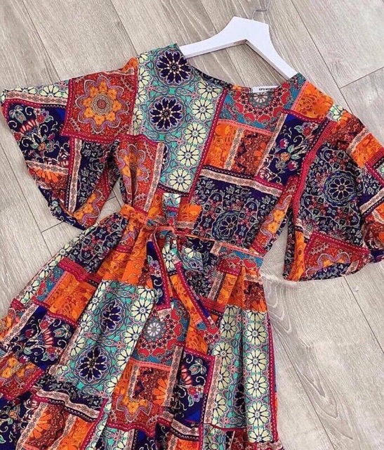 [FREESHIP HN] VÁY MAXI THỔ CẨM KÈM ĐAI SIÊU ĐẸP TÔN DÁNG | BigBuy360 - bigbuy360.vn