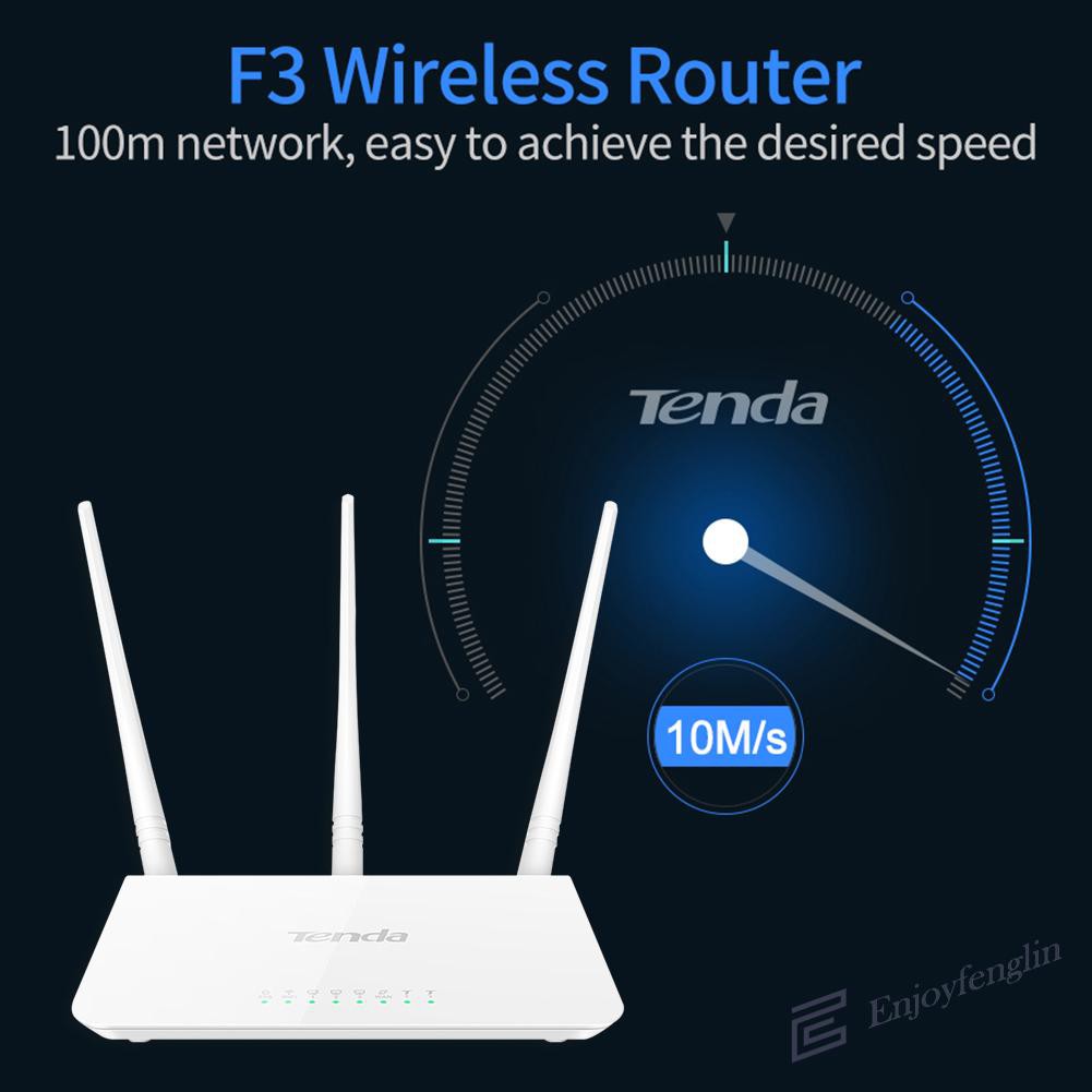 Bộ Phát Sóng Wifi Tenda F3 2.4g 300m Với 3 Ăng Ten | BigBuy360 - bigbuy360.vn