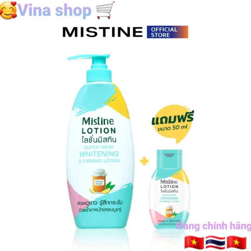 💙MISTINE💫 LOTION SUPER NANO WHITENING Sữa dưỡng trắng da thái chính hãng