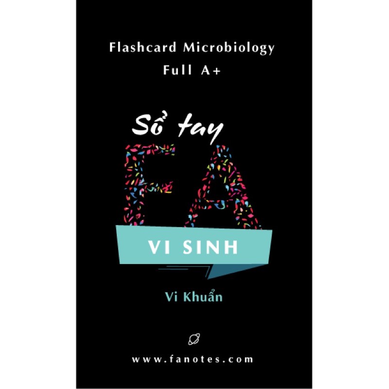 Sổ tay FA vi sinh bản Vi khuẩn // flashcard vi sinh bản Vi khuẩn