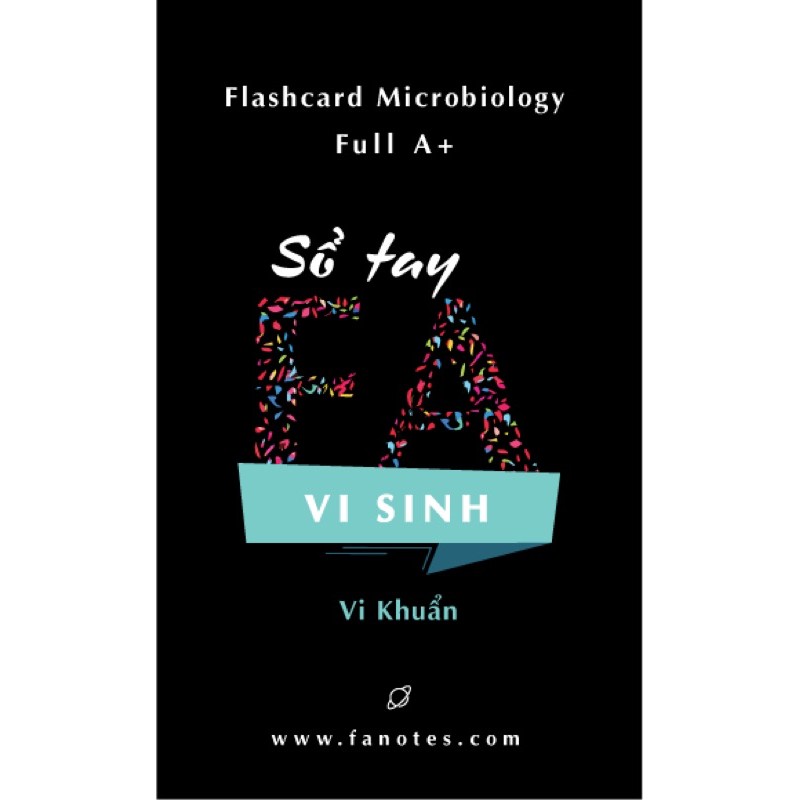 Sổ tay FA vi sinh bản Vi khuẩn // flashcard vi sinh bản Vi khuẩn