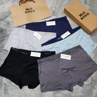 [ Free Ship ] hộp 5 quần sịp quần lót nam cotton cao cấp muji đùi