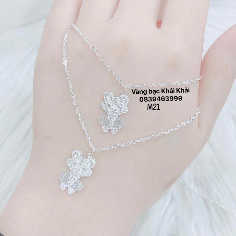 Dây chuyền bạc S925 mặt con giáp hổ hot nhất năm 2022 - Vàng Bạc Khải Khải