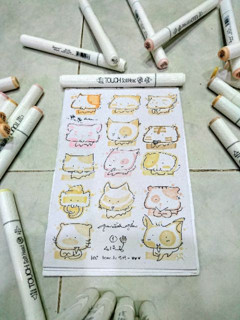 Set bút marker Touch Soft Head - Skin Tone