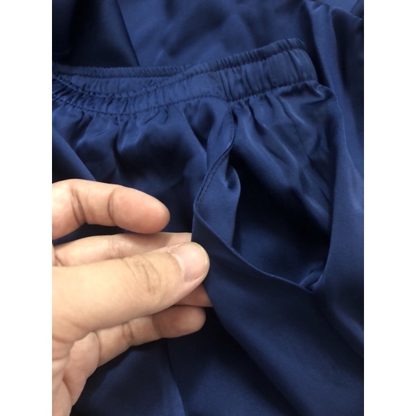Bộ đồ lụa xếp tầng cao cấp hãng car.di.na dư cắt tag sườn sz M L
