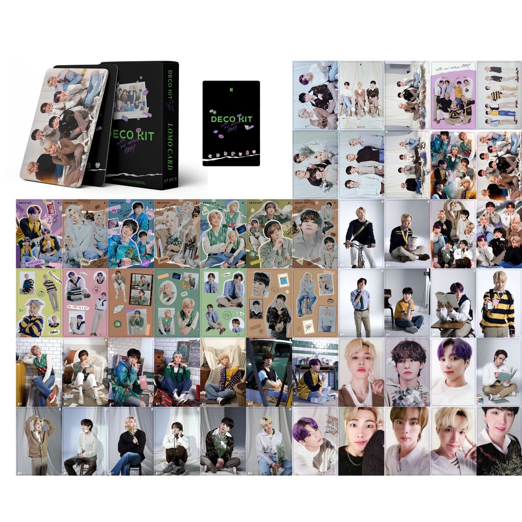 Set 54 Tấm Thẻ Hình Các Thành Viên Nhóm BTS 2022