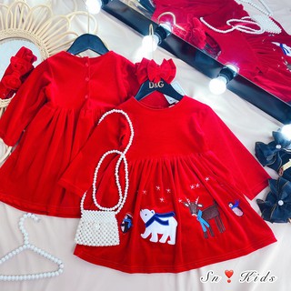 Váy noel tuần lộc cho bé gái