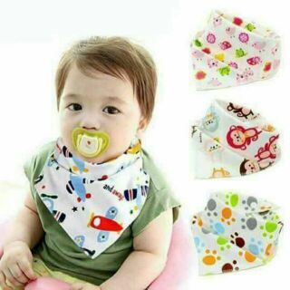 Set 10 khăn yếm tam giác cho bé