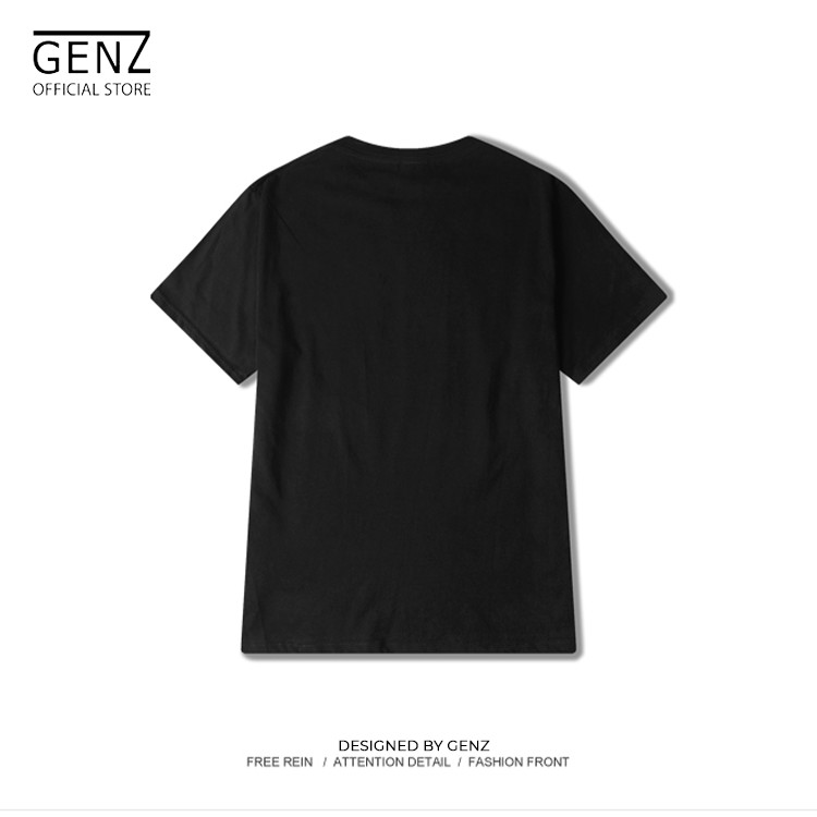 [Mã FASHIONMALLT4 giảm tới 30K đơn 150K] Áo thun tay lỡ GENZ dáng Unisex form rộng phong cách Ulzzang Fearkish - Z201 | BigBuy360 - bigbuy360.vn
