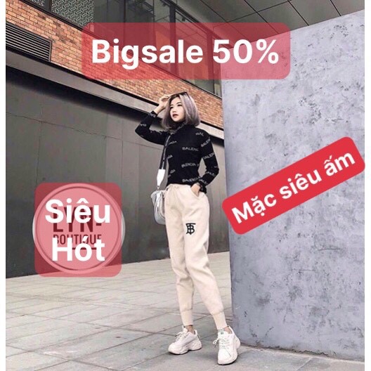 Quần jogger nỉ bông vnxk-mặc mùa đông cực ấm-Thời Tra | BigBuy360 - bigbuy360.vn