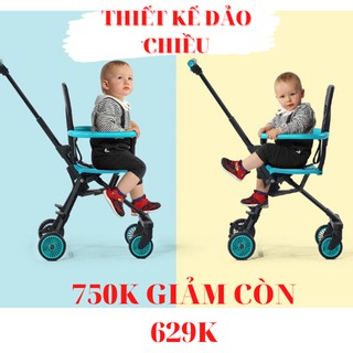Xe đẩy 2 chiều/ đảo chiều/ xe đẩy du lịch gấp gọn kinlee - đủ màu đỏ,xanh,đen