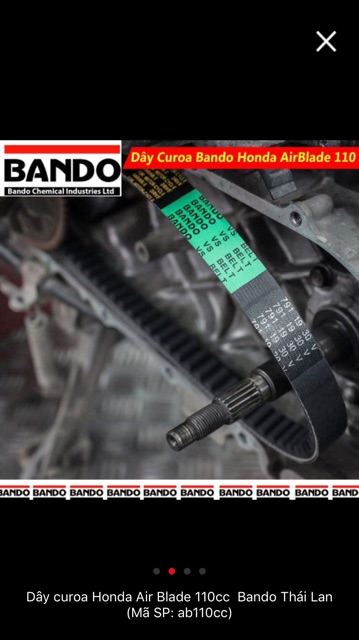 Dây curoa, dây đai truyền động cho Honda lead 110 (dây curoa) Bando chính hãng
