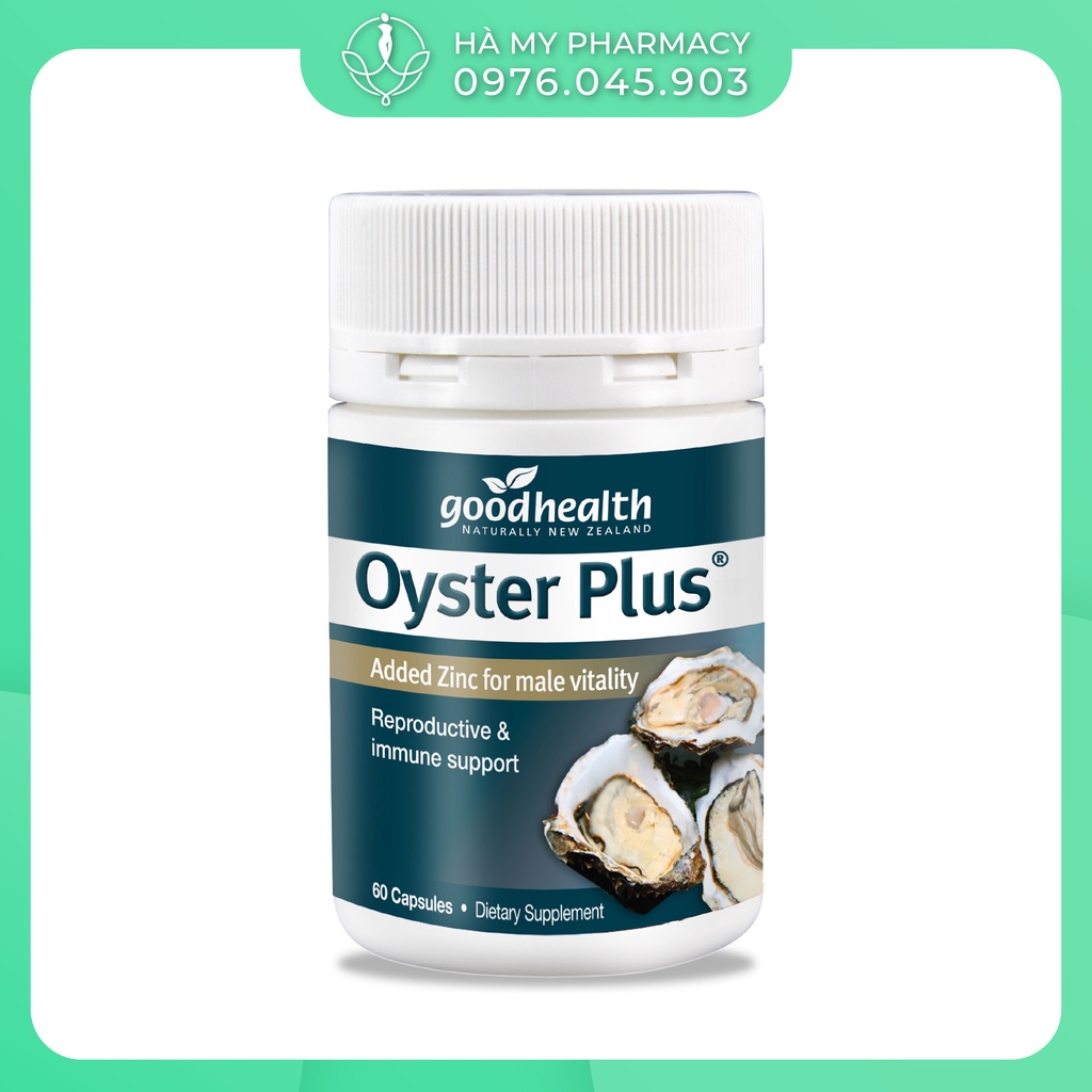 Tinh Chất Hàu Good health Oyster Plus NewZealand Chính Hãng Mới Nhất Hộp 60-30 Viên