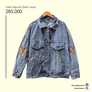 Áo Khoác Jeans Nam Nữ  Form Oversize Trẻ Trung - 2hand - Áo Khoác Nam Nữ Made In Korea