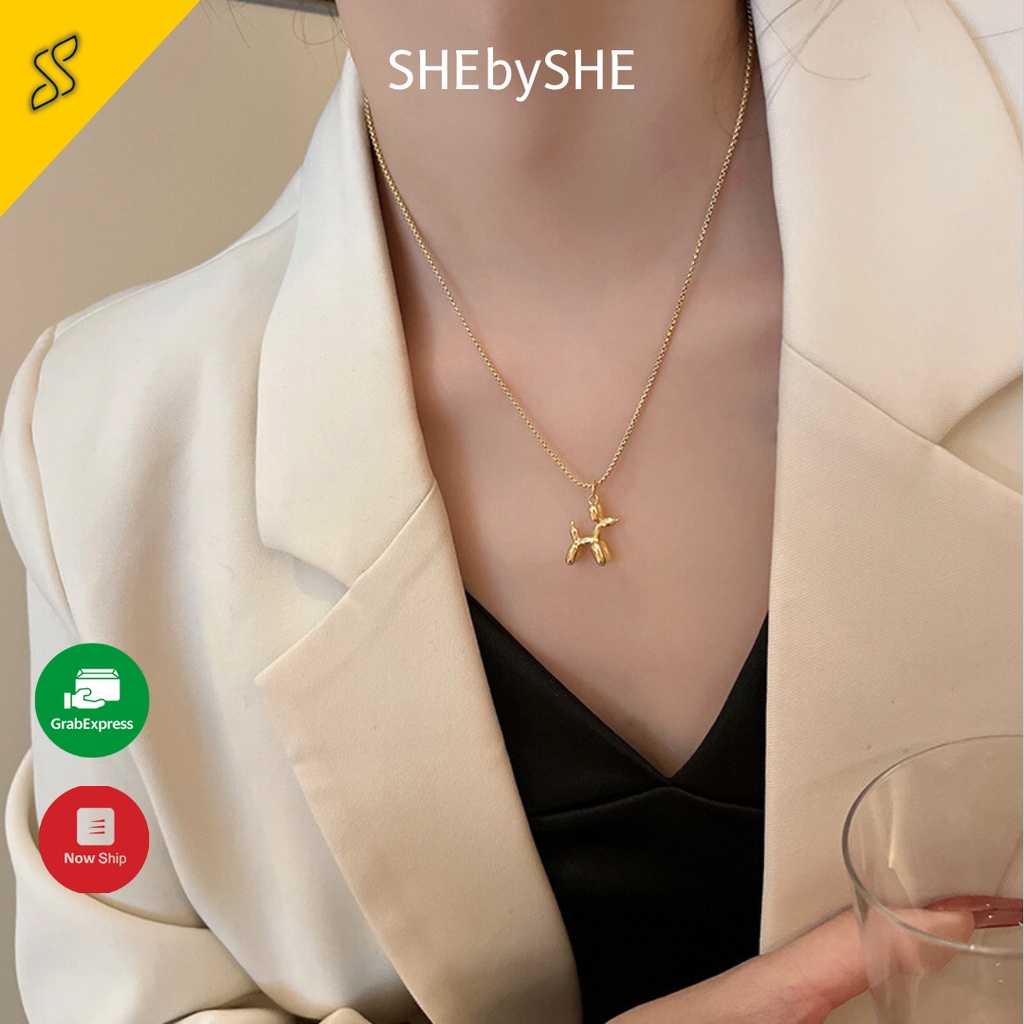 Vòng cổ hình Dog, dây chuyền Call Me GoGo cao cấp thanh lịch by SHE