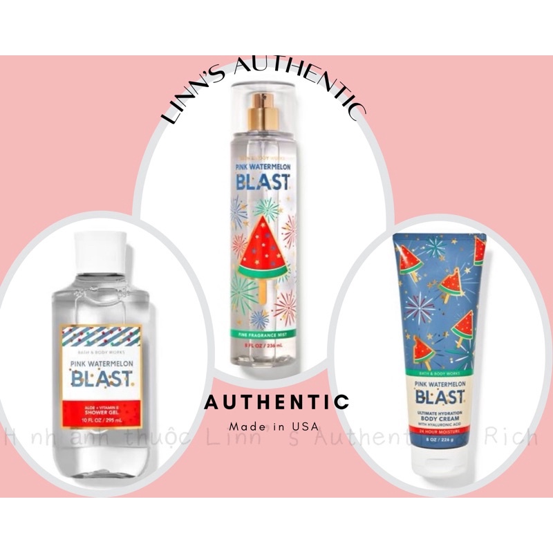 Fullsize GROOVY WATERMELON |DISCO DAYDREAM |RAINBOW WAVES| WATERMELON LEMONADE / PINK WATERMELON BLAST - Xịt Thơm US