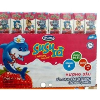 Sữa susu IQ vị dâu 110ml×48hộp và lọ 80ml ×48hộp