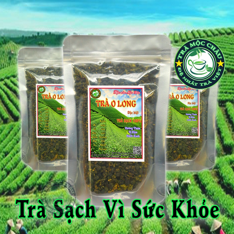 Trà Ô Long Sạch Mộc Châu 100g - Trà Mộc Châu Đặc Sản - Nước Trà Xanh Hương Trà Thơm