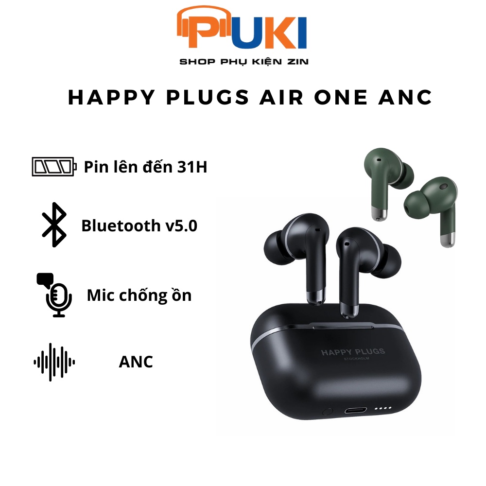 Tai nghe chống ồn Happy Plugs Air One ANC  - Tai nghe true wireless Happy Plugs Air 1 ANC