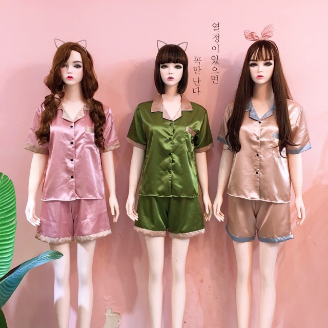 Bộ đùi  lụa phối cổ | BigBuy360 - bigbuy360.vn