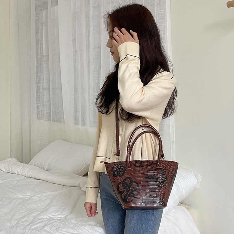 Túi Xách Tay Nữ In Hoa Thời Trang Hàn Quốc