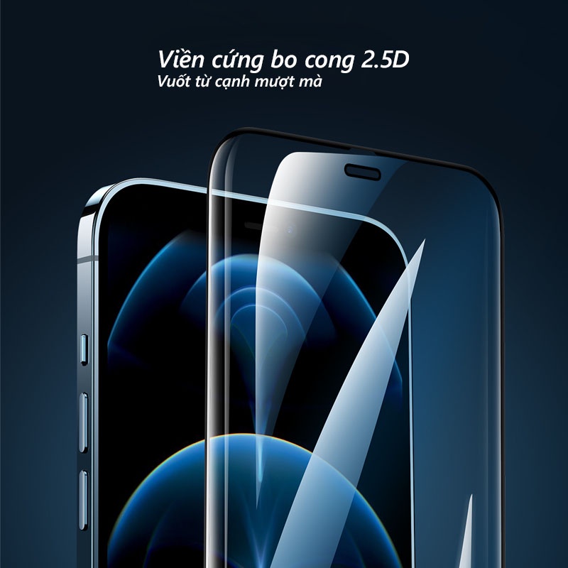 Kính cường lực XUNDD full màn hình iPhone 12 Pro Max / iPhone 12 mini Nguyên seal, Nguyên hộp