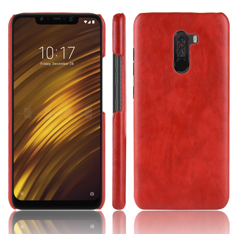 For Xiaomi Pocophone F1 Case Hard PC PU Leather Phone Case For Xiaomi Poco F1