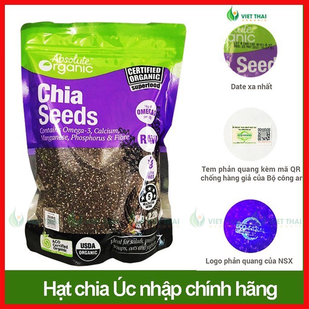 Hạt Chia Úc Phân Lẻ 100Gram